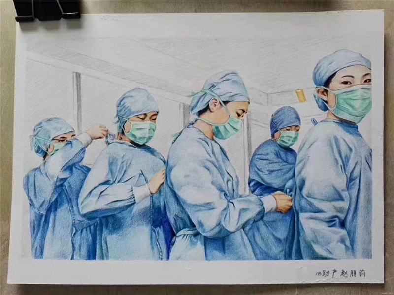 米兰开展防疫有我，爱卫同行手抄报活动