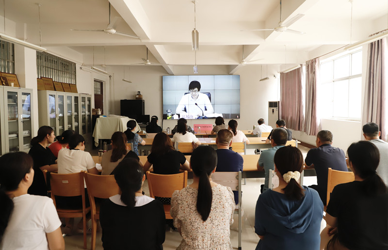 米兰组织收听收看全省教育系统安全管理工作视频会议